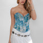 Azure Bloom Corset