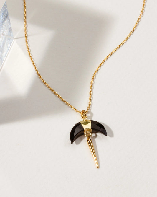 Crescent Onyx Necklace