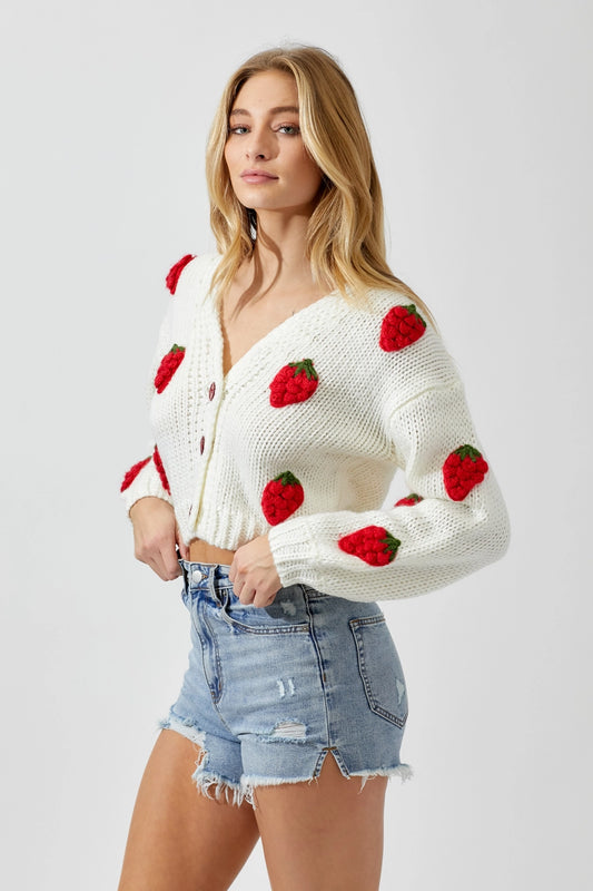 Strawberry Cardigan